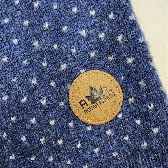 Rover & Lakes Fair Isle Lambswool blend 1/4 Zip Pullover Sweater 56 XXL - Picture 3 of 6